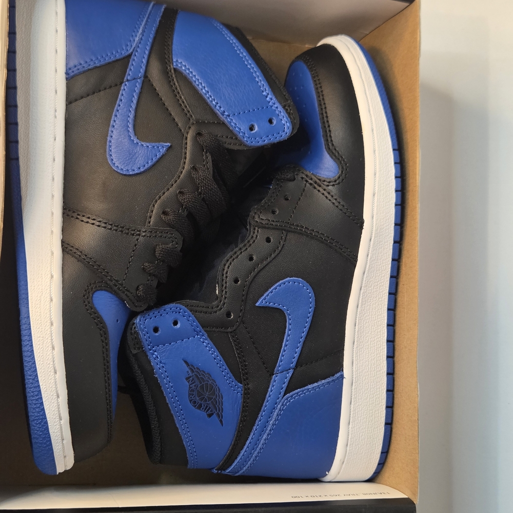 Nike Air Jordan 1 Retro High OG Royal Mid - Black/Blue Men's Basketball Shoes